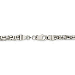 Load image into Gallery viewer, Solid 925 Sterling Silver 5mm Thick Polished Byzantine Bracelet Anklet Choker Necklace Chain
