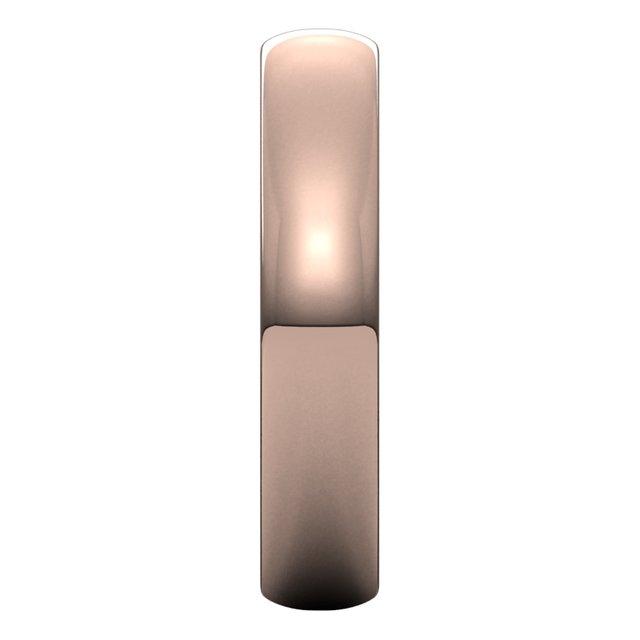 14k rose gold 4mm wedding anniversary promise ring band half round light