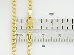 將圖片載入圖庫檢視器 14K Yellow Gold 2.85mm Curb Link Bracelet Anklet Choker Necklace Pendant Chain
