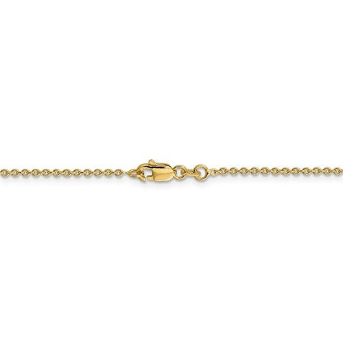 14k yellow gold 1.4mm cable bracelet anklet choker necklace pendant chain