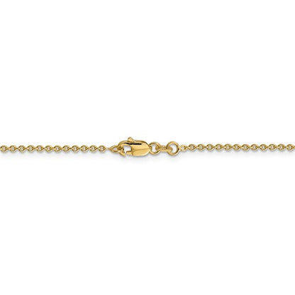 14k yellow gold 1.4mm cable bracelet anklet choker necklace pendant chain