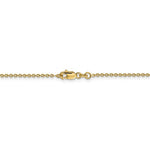 Load image into Gallery viewer, 14k Yellow Gold 1.4mm Cable Bracelet Anklet Choker Necklace Pendant Chain
