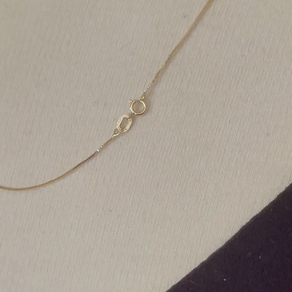 14k Yellow Gold 0.5mm Box Bracelet Anklet Choker Necklace Pendant Chain