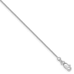 Load image into Gallery viewer, 14k White Gold 0.8mm Spiga Wheat Bracelet Anklet Choker Necklace Pendant Chain
