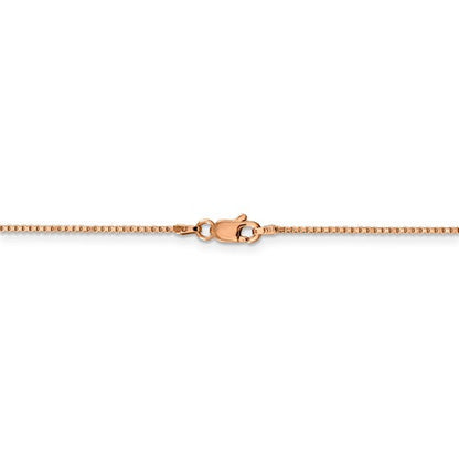 14k rose gold 1mm box link bracelet anklet choker necklace pendant chain