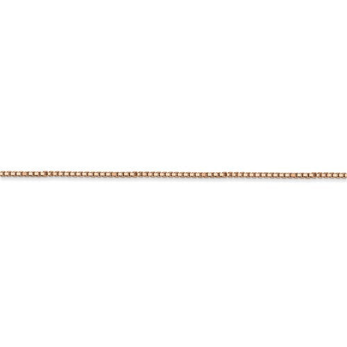 14k rose gold 1mm box link bracelet anklet choker necklace pendant chain