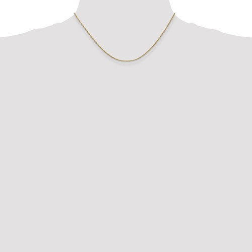 14k yellow gold 1mm box bracelet anklet choker necklace pendant chain