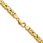 Load image into Gallery viewer, 14K Solid Yellow Gold 6.5mm Byzantine Bracelet Anklet Necklace Choker Pendant Chain
