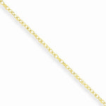 Carica l&#39;immagine nel visualizzatore di Gallery, 10k Yellow Gold 0.95mm Cable Rope Bracelet Anklet Choker Necklace Pendant Chain
