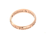 Load image into Gallery viewer, 14k Rose Gold 3mm Wedding Anniversary Promise Ring Band Half Round Light
