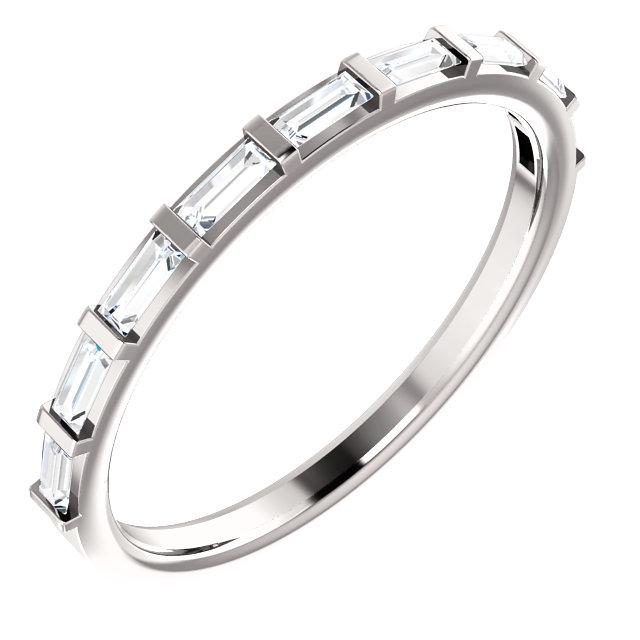 platinum 14k yellow white rose gold 1/4 ctw diamond baguette wedding anniversary band ring