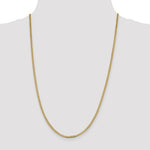Carregar imagem no visualizador da galeria, 14K Yellow Gold 2.3mm Beveled Curb Link Bracelet Anklet Choker Necklace Pendant Chain
