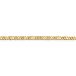 Indlæs billede til gallerivisning 14K Yellow Gold 2.3mm Beveled Curb Link Bracelet Anklet Choker Necklace Pendant Chain
