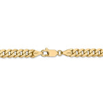 Kép betöltése a galériamegjelenítőbe: 14k Yellow Gold 5.75mm Beveled Curb Link Bracelet Anklet Choker Necklace Pendant Chain
