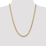 Lade das Bild in den Galerie-Viewer, 14k Yellow Gold 5.75mm Beveled Curb Link Bracelet Anklet Choker Necklace Pendant Chain
