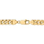將圖片載入圖庫檢視器 14k Yellow Gold 8mm Beveled Curb Link Bracelet Anklet Choker Necklace Pendant Chain
