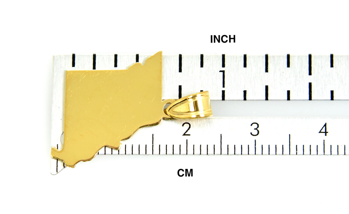 14k gold or sterling silver missouri mo state map pendant charm personalized monogram