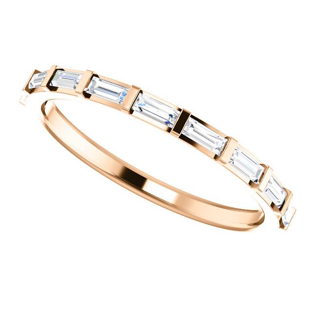 platinum 14k yellow white rose gold 1/4 ctw diamond baguette wedding anniversary band ring