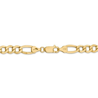 14k yellow gold 7.3mm lightweight bracelet anklet choker necklace pendant chain