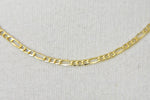 画像をギャラリービューアに読み込む, 14K Yellow Gold 2.5mm Lightweight Figaro Bracelet Anklet Choker Necklace Chain
