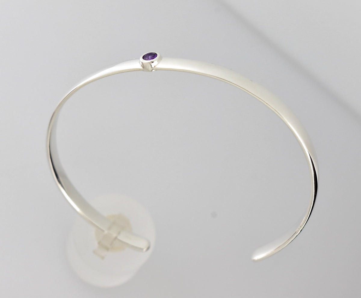 14k yellow white rose gold or sterling silver aquamarine cuff bangle bracelet