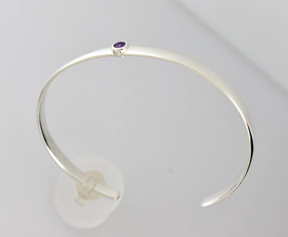 14k yellow white rose gold or sterling silver aquamarine cuff bangle bracelet