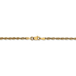 Load image into Gallery viewer, 14k Yellow Gold 2.5mm Diamond Cut Rope Bracelet Anklet Choker Necklace Pendant Chain
