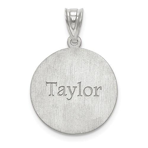 14k 10k gold sterling silver volleyball personalized engraved pendant