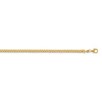 Load image into Gallery viewer, 14K Yellow Gold 3.7mm Franco Bracelet Anklet Choker Necklace Pendant Chain
