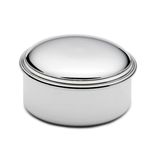 genuine pewter polished round jewelry box engraved personalized monogram