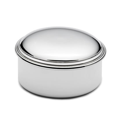 genuine pewter polished round jewelry box engraved personalized monogram
