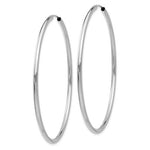 Load image into Gallery viewer, 14k White Gold Round Endless Hoop Earrings 54mm x 2mm
