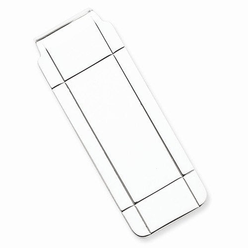 engravable solid sterling silver money clip personalized engraved monogram qq39