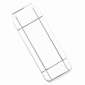 Engravable Solid Sterling Silver Money Clip Personalized Engraved Monogram QQ39 - BringJoyCollection