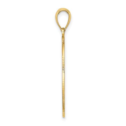 14k yellow gold oval floral pendant charm engraved personalized monogram