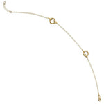 Load image into Gallery viewer, 14k Yellow Gold Circles Anklet 10 inches Adjustable - BringJoyCollection
