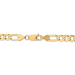 Charger l&#39;image dans la galerie, 14K Yellow Gold 6mm Concave Open Figaro Bracelet Anklet Choker Necklace Chain
