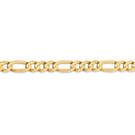 Load image into Gallery viewer, 14K Yellow Gold 6.75mm Concave Open Figaro Bracelet Anklet Choker Necklace Chain
