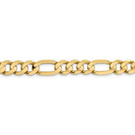 Indlæs billede til gallerivisning 14K Yellow Gold 8.75mm Concave Open Figaro Bracelet Anklet Choker Necklace Chain
