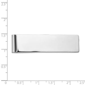 14k Solid White Gold Money Clip Personalized Engraved Monogram