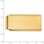 Load image into Gallery viewer, 14k Solid Yellow Gold Satin Finish Money Clip Personalized Engraved Monogram
