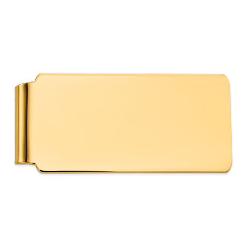 14k solid yellow gold money clip personalized engraved monogram