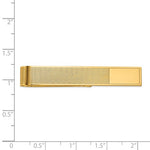 Load image into Gallery viewer, 14k Yellow Gold Engravable Tie Bar Clip Personalized Engraved Monogram
