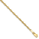 Load image into Gallery viewer, 14k Yellow Gold 2mm Singapore Twisted Bracelet Anklet Necklace Choker Pendant Chain
