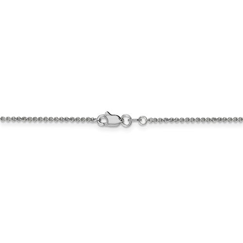 14k white gold 1.5mm cable bracelet anklet necklace choker pendant chain