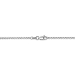 Load image into Gallery viewer, 14k White Gold 1.45mm Diamond Cut Cable Bracelet Anklet Necklace Choker Pendant Chain
