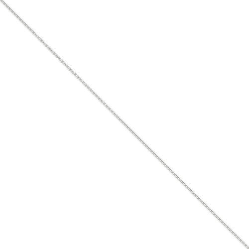 14k white gold 1.45mm diamond cut cable bracelet anklet necklace choker pendant chain