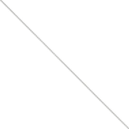 14k white gold 1.45mm diamond cut cable bracelet anklet necklace choker pendant chain