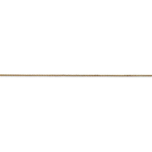 14k yellow gold 0.8mm spiga wheat bracelet anklet choker necklace pendant chain