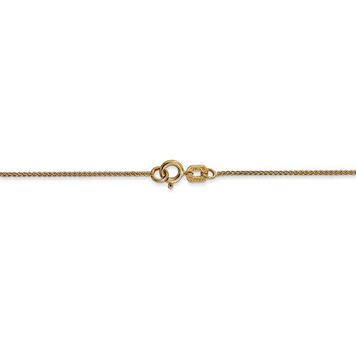 14k yellow gold 0.8mm spiga wheat bracelet anklet choker necklace pendant chain